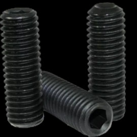 Unbranded 5/8"-18 x 1" Socket Set Screws Cup Point, UNF Black Oxide, 10 Pack