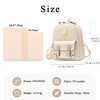 FOLOVEYA Backpack Womens Small PU Leather Backpacks Anti-Theft Shoulder Bag