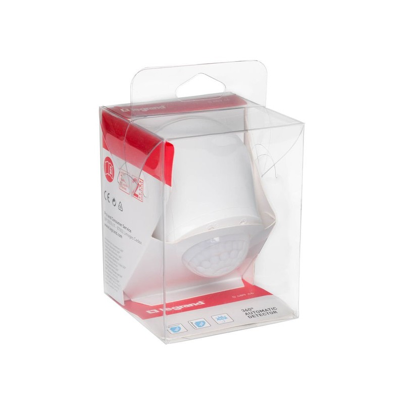 Infrared ceiling motion sensor, White