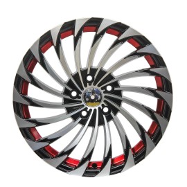 FUDA 17 X 7.5 Inch Black Machined Face Wheels Rim 5x114.3 Wheel ET 35 CB 73.1