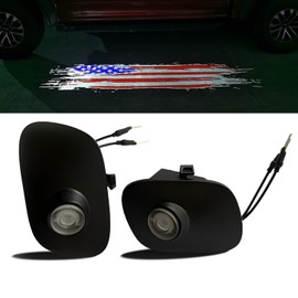 2Pcs Side Rearview mirror Car Door Projection Lamp Puddle lights Floor 3D shadow Led accessories fit for ford F150 Raptor 2015 2016 2017 2018 2019 2020 2021 2022 2023 2024 2025 F250 F350