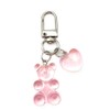 4Trails Gummy Bear Keychain with Heart Charm, Resin Bear Lucky