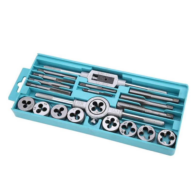 Steel Tap and Drill Set 20 Pieces Tap Die Set