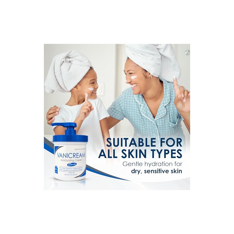 Vanicream Moisturizing Cream with Pump, 16 Ounce