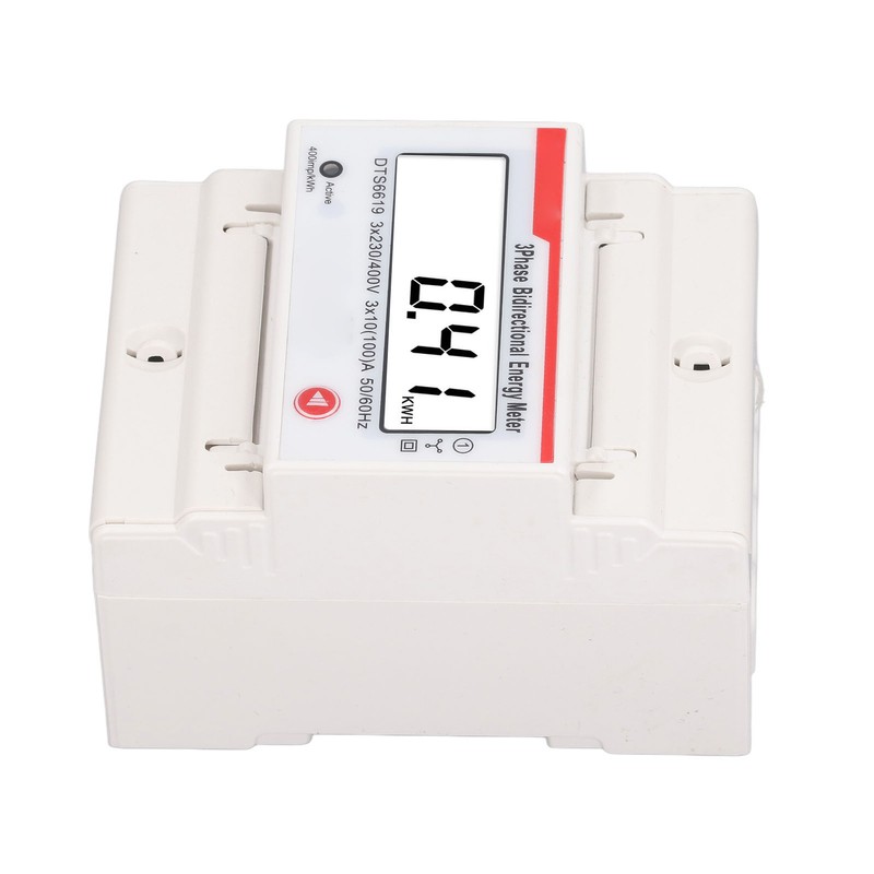 DIN Rail 3 Phase 4 Wire Energy Meter Multifunctional LCD