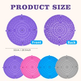 Eco Walker Multi-Purpose Foot Massage Mat with Reflexology Nodes & Magnetic Therapy, Relieve Stress, Improve Circulation, and Enhance Relaxation (Pink)