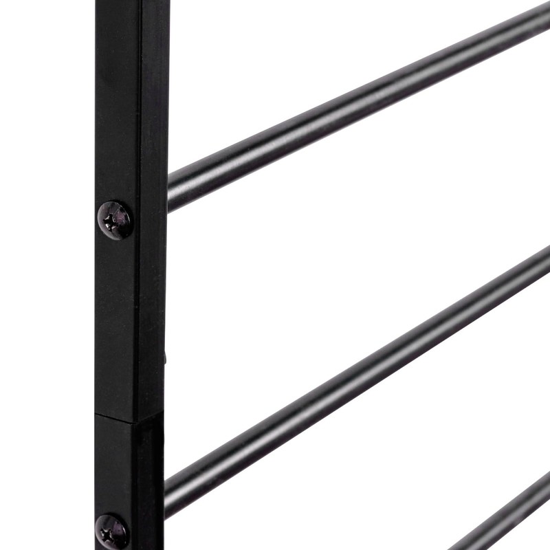 MyGift 4 Ft Tall Trellis, Black Metal Wall Mounted Garden