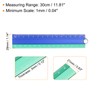 sourcing map 3pcs Folding Straight Ruler 30cm Metric Aluminum Alloy