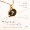 BAUI - Collar para Mujer con Inicial Letra E de