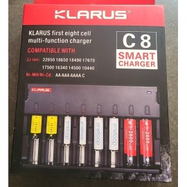 KLARUS New Klarus C8 8-Bay Capacity Universal Battery Charger  KLGC-01B-01