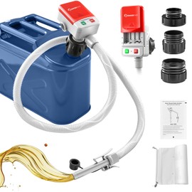 SakerPlus Sakerplus Portable Fuel Transfer Pump Battery Operated, Cordless Quick Fuel Pump, 9.08L/Min (2.4GPM) Auto-Shutoff, 51" Hose for Gasoline/Diesel/Oil C Safe Fuel Pump for Storage Tanks, Boats