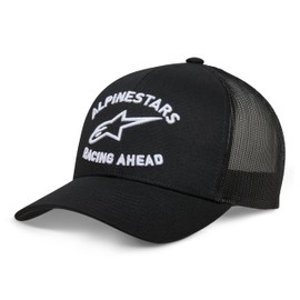 Alpinestars Men's Heritage Trucker Hat Baseball Cap, black / white