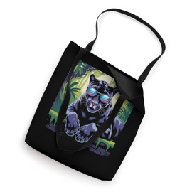Black Panther Sunglass Girl Boys Vintage Black Panther Party Tote Bag