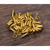 ONLYKXY 20Pcs Antique Brass Metal Drawer Door Lab Tag Label