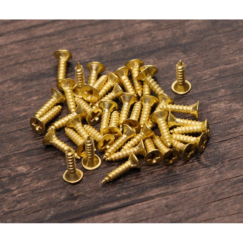 ONLYKXY 20Pcs Antique Brass Metal Drawer Door Lab Tag Label