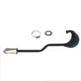 TDR Motorised Exhaust Pipe Muffler Set for 80cc 66cc 60cc 49cc 2 Stroke Engine Kit Bicycle Snake Shape Motorized Push Bike