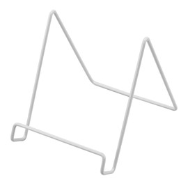 RYOHIN Lab. Wire Stand, Book Stand, Stylish, Tabletop, Display, Photo Frame, Colored Paper, Catalog, Easel, Metal, 1 Piece (White, Small)