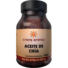Essential Nutrition Aceite de Chía 40 Cápsulas de 1000 mg