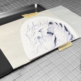 White SARAL TRANSFER PAPER-Tracing-Sketch-Drawing-Craft [Kitchen]