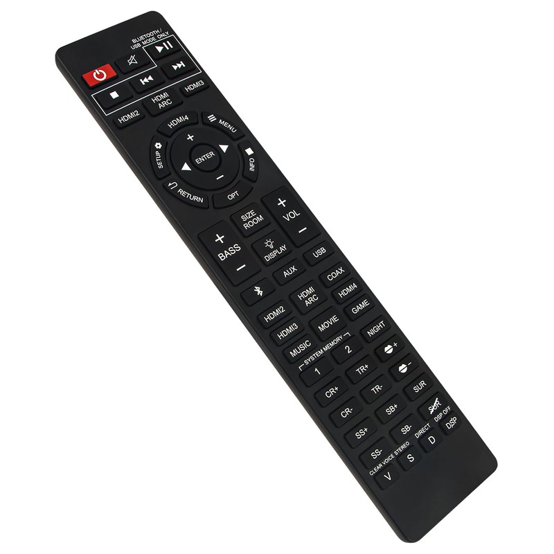 Replacement Remote Control Applicable for Nakamichi Shockwafe Ultra 9.2.4 Channel