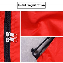 Drawstring Bag String Gym Sack Drawstring Sports Bag Swim Men Women Sack Outside Pocket Zipper PE Backpack Beach School Holidays Swimming Travel Boy Girl Waterproof (Red)