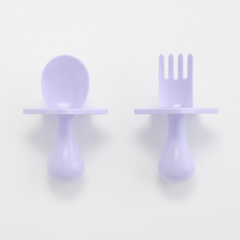 Elli&Nooli Baby Utensil Set - Self-Feeding Baby Spoons - Choke