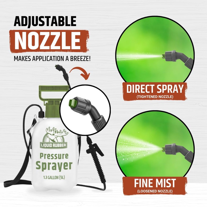 Garden Pump Sprayer + 1G Mulch Glue KIT