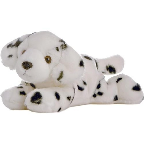 Aurora® Adorable Flopsie™ Domino™ Stuffed Animal - Playful Ease - Timeless Companions - White 12 Inches