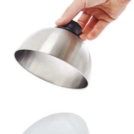 Kerafactum Burger Cloche Burger Cover Cheese Cover for Hamburger Cheeseburger Steak Cover Cheese Bell Pattys Cheeseburger Grilling Melting Stainless Steel Colour Mix Set for Plancha Smoking