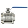 DAN SPEED NPT 3-Piece Stainless Steel SS304 Ball Valve, Industrial