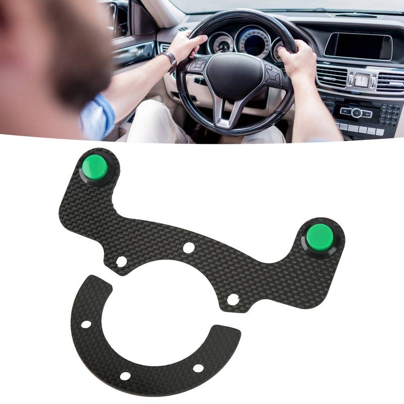 External Horn Button Kits Carbon Fiber 6 Bolts Steering Wheel
