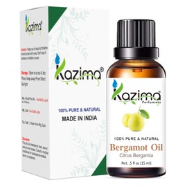 KAZIMA Bergamot Essential Oil - 100% Pure Natural & Undiluted For Skin care & Hair (15ml)