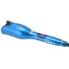 Automatic Curling Iron Wand LED Temperature Display Timer Blue Curling