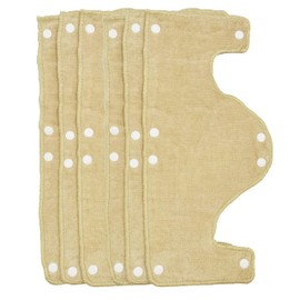 Big Beige Hard Hat Sweatband,Reusable Washable Terry Cotton Hard Hat Liner snap on, 6 pcs per Pack