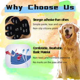 Dog Paw Protector Anti-Slip Grips to Keeps Dogs from Slipping On Hardwood Floors,Best for Summer Hot Pavement,Dog Shoes Booties Socks Replacemen XXL (2.83" x2.52",61-80 lbs) 24PCS