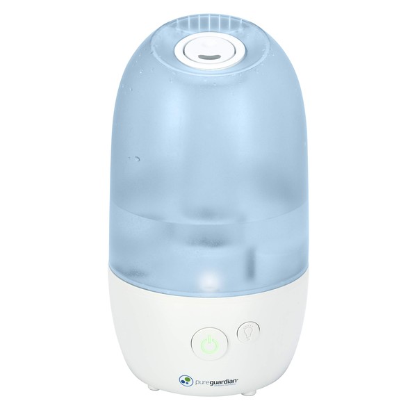 Guardian Technologies Pure Guardian H975AR 70-Hour Ultrasonic Cool Mist Humidifier with Aromatherapy, 1-Gallon, 1 gallon, White