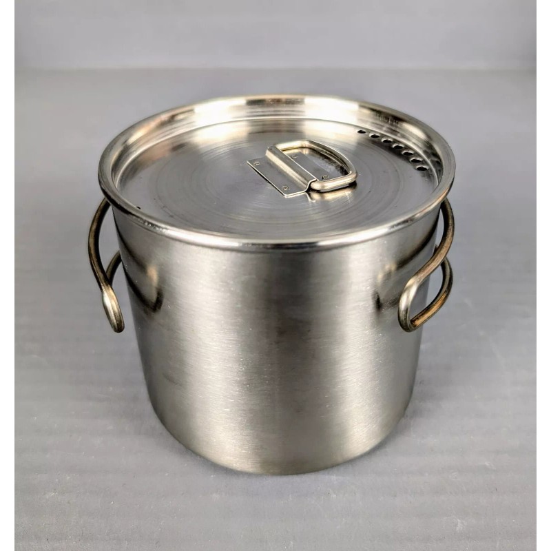 GSI Outdoors Cooking Pot Glacier Stainless Steel w/Retractable Handle &