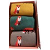 Purple Possum® Fox Socks Gift Box 3 Pair Pack Ladies