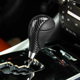 dreamrefit Carbon Style For Toyota Lexus PU Leather Auto Gear Shift Knob Shifter Accessory