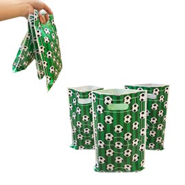 LYK 30Pieces Soccer Gift Bags Sport Treat Candy Bags Soccer Goodie Bags Soccer Themed Gift Bags for Birthday Boys Party Football Themed Party Favors