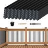 Muzata 50Pack 26" x3/4" Aluminum Deck Balusters Square Baluster Deck