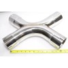 Universal Dual Exhaust X-Terminator X-Pipe Mandrel-bent Cross 3.0"ID with 4pc