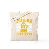 CafePress Honeybee Future Beekeeper Beekeepi Reusable Natural Beige Canvas Shopping