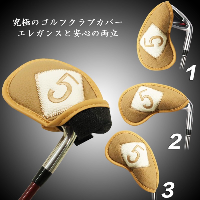 12 Pcs Golf Iron Covers Closure Golf Head Covers Microfiber