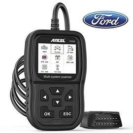 ANCEL FD500 Full System Scan Tool for Ford Lincoln, Code Reader Obd2 Scanner with Engine ABS SRS Transmission 4WD System Diagnostics, EPB/Throttle Oil Reset/Battery Registration for Ford