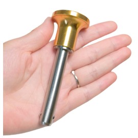 Generic Gold handle locking pin, 304 stainless steel Grip button locking quick-release pin (Dia:1/2""(12mm), Clamping length:2-3/8”(60mm)), Golden