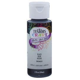 TESTOR 292421A 2 oz Black Matte Acrylic Paint