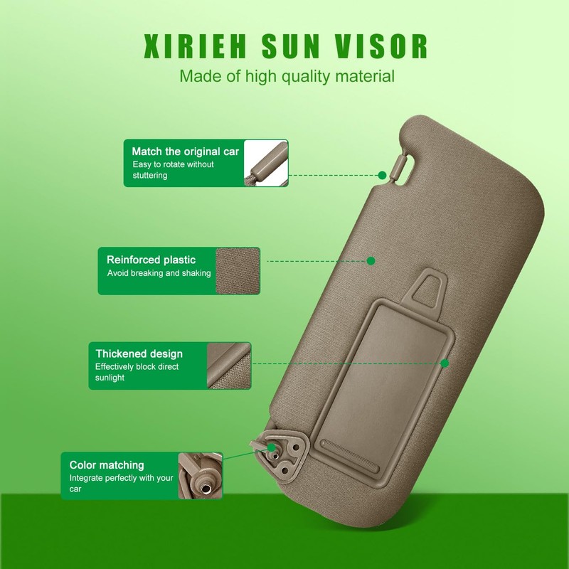 Sun Visor for Hyundai Elantra 2007 2008 2009 2010 Replace