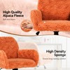 Warmiehomy Furry Cute Office Chair, Modern Swivel Desk Chair, Makeup