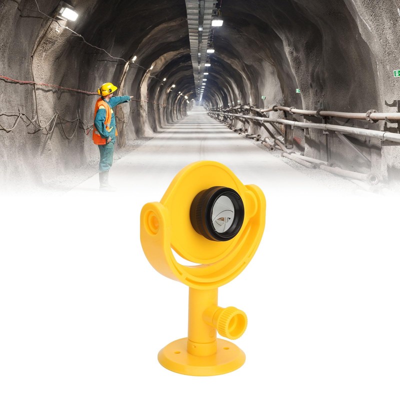 MUNEFE Total Station Reflector, Surveying Mini Prism, All Metal Single
